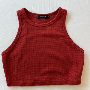Women's Red Crop Top